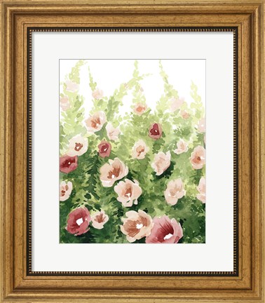 Framed Sunlit Flora I Print