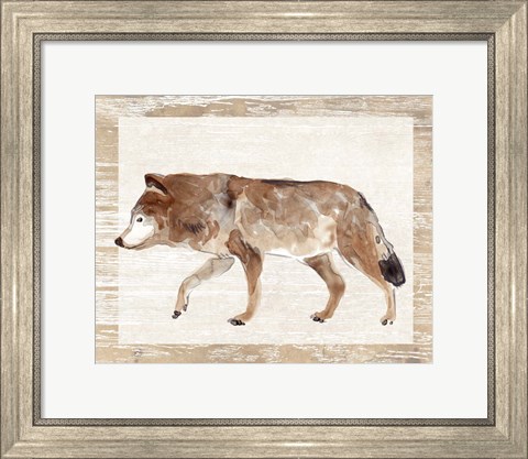 Framed Rustic Barnwood Animals II Print
