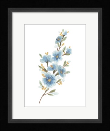 Framed Wildflower Sprig II Print