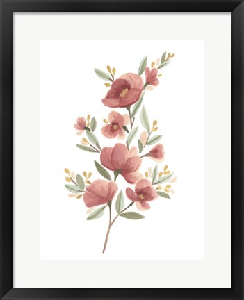 Framed Wildflower Sprig III Print