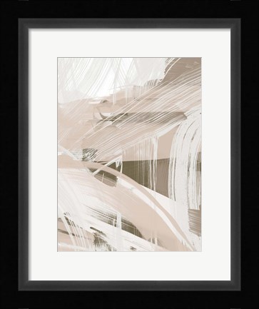 Framed Earthtone Swipe II Print