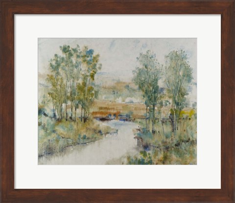 Framed Trees on the Creek II Print
