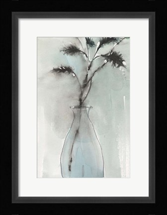 Framed Soft Ferns I Print