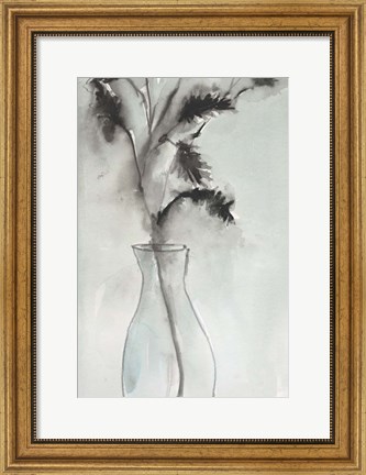 Framed Soft Ferns II Print