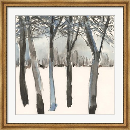 Framed Winter Treeline I Print