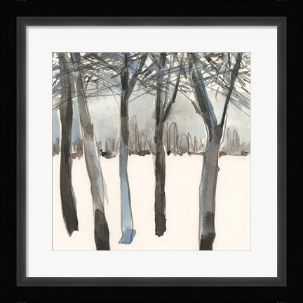 Framed Winter Treeline I Print