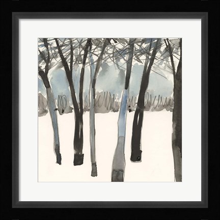 Framed Winter Treeline II Print
