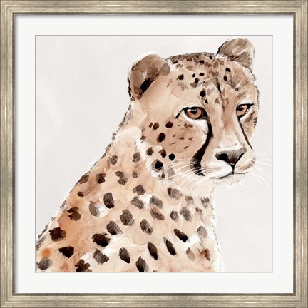 Framed Saharan Cheetah II Print