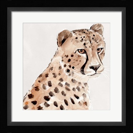 Framed Saharan Cheetah II Print