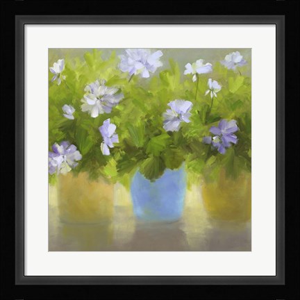 Framed Geraniums IV Print