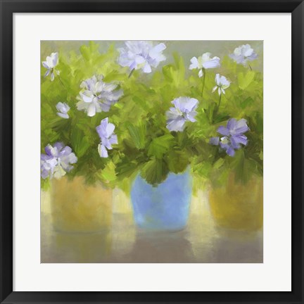 Framed Geraniums IV Print