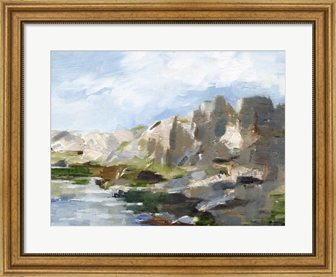Framed Western Cliffs II Print