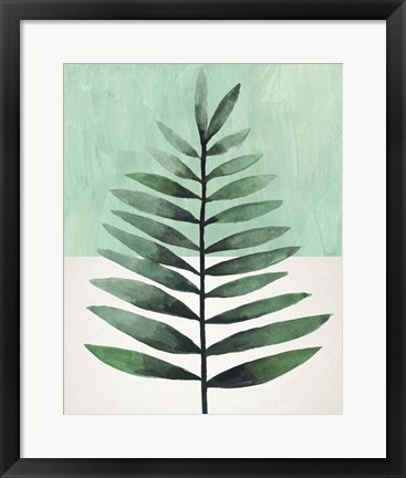 Framed Verging Palm II Print