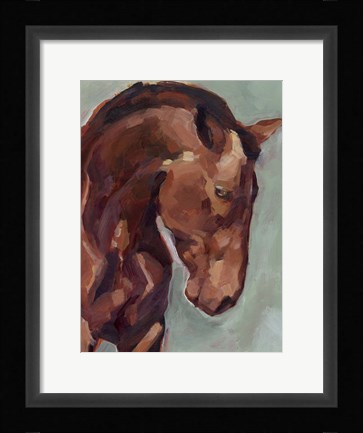 Framed Paint by Number Horse II Print