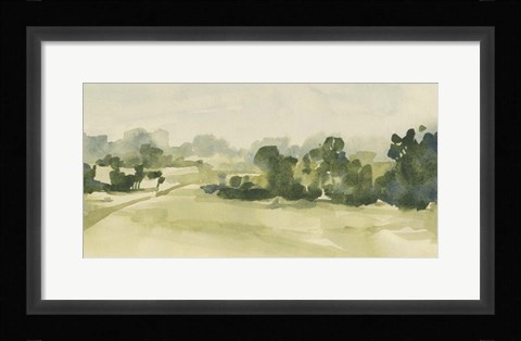Framed Verdant Pasture II Print