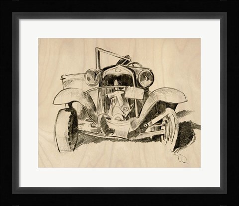 Framed Model A Lines I Print