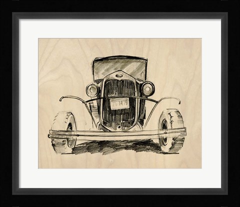 Framed Model A Lines II Print