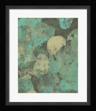 Framed Minty Green Orbs II Print