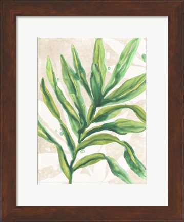 Framed Parchment Palms I Print