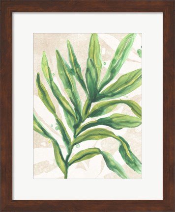 Framed Parchment Palms I Print