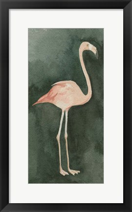 Framed Forest Flamingo II Print