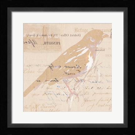 Framed Antique Pages II Print