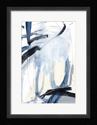 Framed Indigo Swash II Print