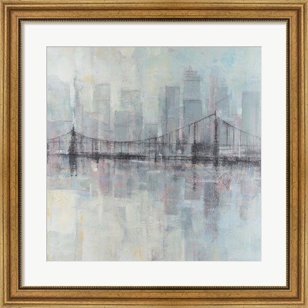 Framed Pastel Cityscape II Print