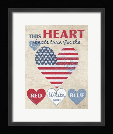 Framed This Heart Dark No Border Print