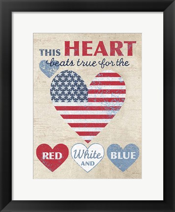 Framed This Heart Dark No Border Print