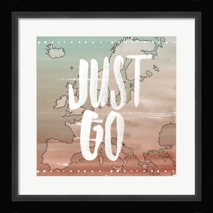 Framed World Traveler II Neutral Print