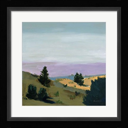 Framed Spruces Print