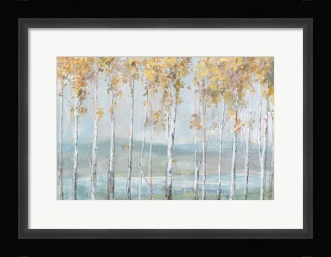 Framed Lakeview Birches Print