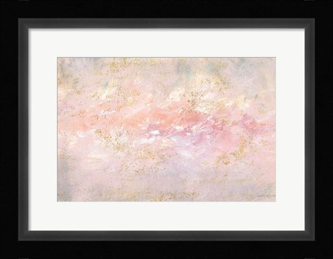 Framed Through Fog Blush and Gold Print