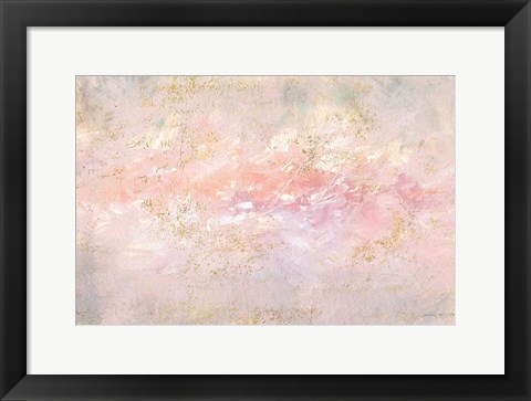 Framed Through Fog Blush and Gold Print