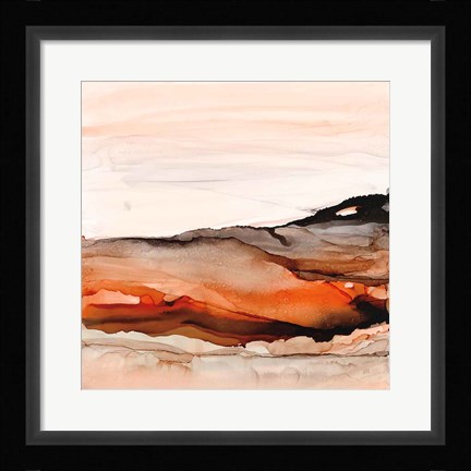 Framed Orangescape I Print