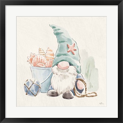 Framed Beach Gnomes II Print