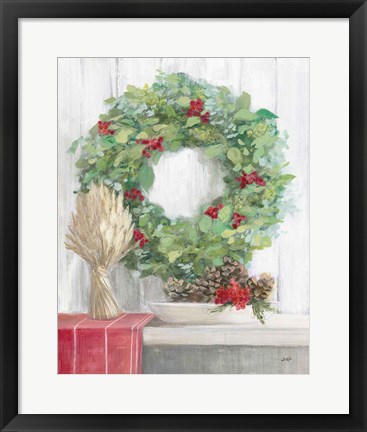 Framed Natural Christmas II Print