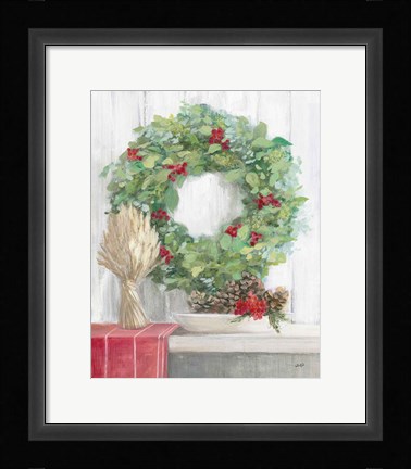 Framed Natural Christmas II Print