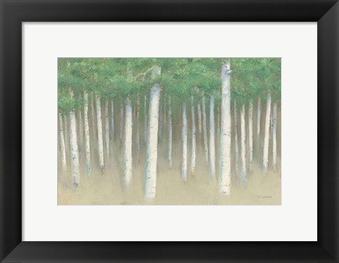 Framed Green Forest Hues I Print