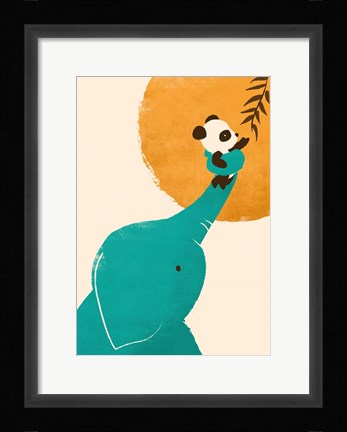 Framed Panda's Little Helper Print