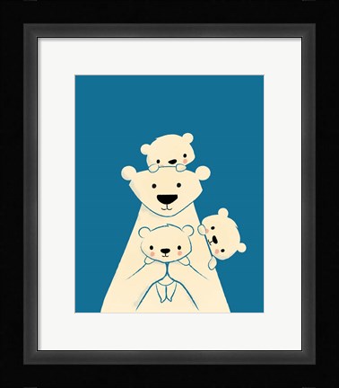 Framed Papa Bear Print