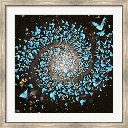 Framed Butterfly Galaxy Print