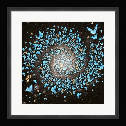Framed Butterfly Galaxy Print