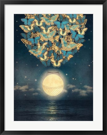 Framed Rising Moon Print
