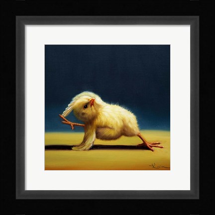 Framed Yoga Chick Bind Print