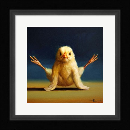 Framed Yoga Chick Firefly Print