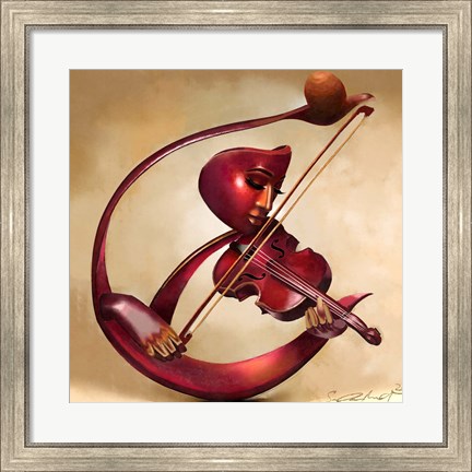 Framed Ethereal Strings Print