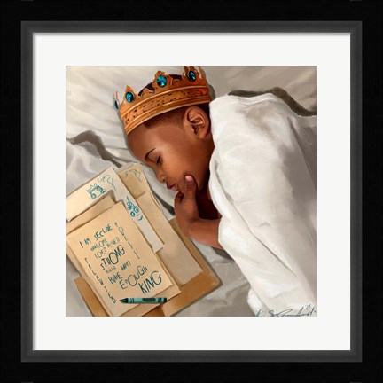 Framed Even When I'm Sleeping - Boy Print