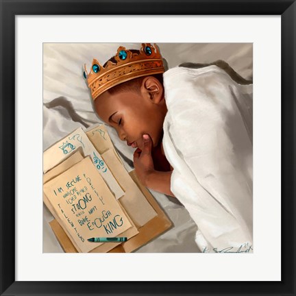 Framed Even When I'm Sleeping - Boy Print